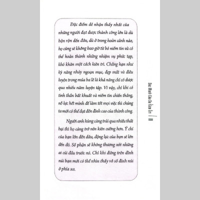 Sức Mạnh Của Sự Kiên Trì