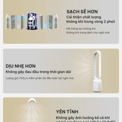 Quạt không cánh Lumias T08 Pro Hàng chính hãng