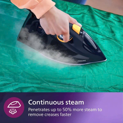 Bàn là hơi nước Philips Azur Series 7000 DST7060/20, Công suất 3000W, Màu Xanh đen Hàng chính hãng