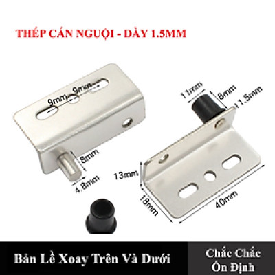 Bản Lề Trục Xoay KUNBE Cánh Gỗ Dạng Trục Xoay 360 Phù Hợp Lắp Đặt Cửa Tủ, Kệ, Nội Thất Tiện Lợi
