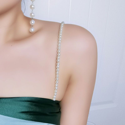 Dây áo ngực dây áo lót thủ công từ hạt ngọc trai thời trang ấn tượng sexy