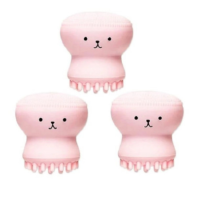 Combo 3 Cọ rửa mặt bạch tuộc tạo bọt rửa mặt sạch lỗ chân lông tẩy tế bào chết - Chính hãng 