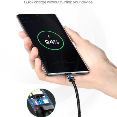 Ugreen UG50878US174TK 3M màu đen cáp USB TYPE C ra A hỗ trợ sạc nhanh mạ vàng 24K - HÀNG CHÍNH HÃNG
