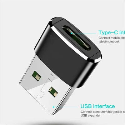 Ugreen UG50568US280TK Màu Đen Đầu chuyển đổi USB 2.0 dương sang TYPE C âm - HÀNG CHÍNH HÃNG