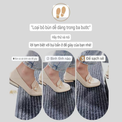 Thảm Chùi Chân chống trượt đế cao su trải sảnh 120cm x180cm - Đỏ đun & Xám đen