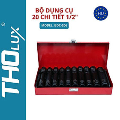 Bộ dụng cụ 20 chi tiết 1/2" BDC-206 Tholux