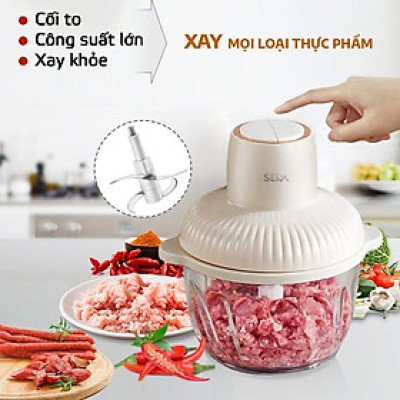 Máy xay thịt đa năng SEKA SK2287 có 2 cối thuỷ tinh, công suất 500W - Hàng nhập khẩu