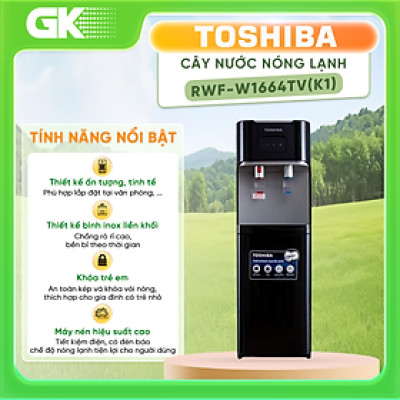 RWF-W1664TV(K1) - Cây nước uống nóng lạnh Toshiba RWF-W1664TV (K1) - Hàng Chính Hãng
