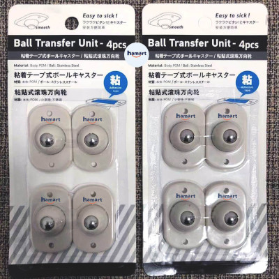 COMBO 4 Bánh Xe Nhựa Inox Di Chuyển Đồ Vật Keo Dán 3M Xoay Linh Hoạt 360° Chịu Tải Lớn