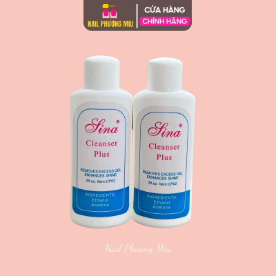 Nước Lau Gel Sina Chai Nhỏ 60ml Làm Nail Tiện Dụng, Dung Dịch Không Màu Không Mùi, Lau Gel Bết Dính, Vệ Sinh Cọ Phá Gel Nữ