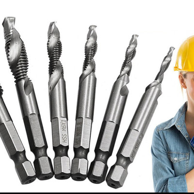 Bộ 6 Mũi Khoan Taro HSS 4341 Tạo Ren Cao Cấp, giúp tiết kiệm thời gian thi công, tiết kiệm chi phí siêu tiện lợi. M3, M4, M5, M6, M8, M10 