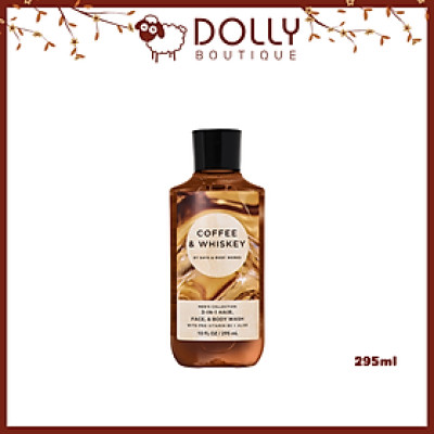 Sữa Tắm Gội Nam Coffee & Whiskey 3 In 1 Hair, Face & Body Wash 295ml