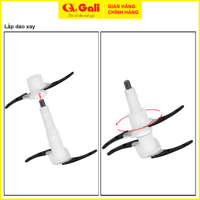 Máy xay thịt gia đình, đa chức năng xay các loại thịt, tôm cua cá, gia vị hành tỏi ớt, sinh tố, cháo, hàng chính hãng, bảo hành 1 năm Gali