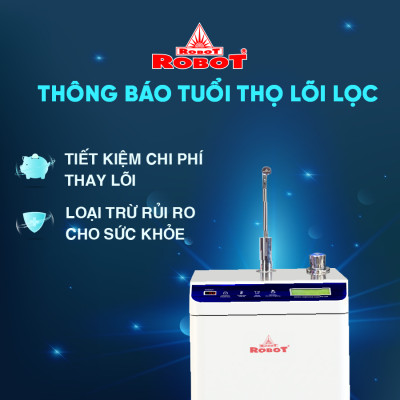 Máy Lọc Nước RO Hydrogen Kiềm Nóng Thông Minh ROBOT HydroMega Plus-9 - Hàng Chính Hãng