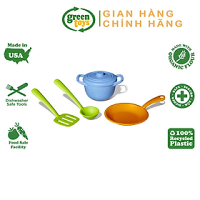 Bộ Đồ Chơi Đồ Dùng Cho Đầu Bếp Green Toys Cho Bé Từ 2 Tuổi