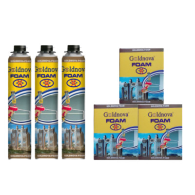 Keo Bọt (FOAM) Goldnova- 1 Hộp; Hộp =12 Lon/750ml