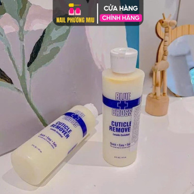 [Cao Cấp] Mềm Da Blue Cross 177ml Cao Cấp Dạng Lỏng Vàng Có Tem Nhập Khẩu Mỹ Chuyên Dùng Làm Nail, Dung Dịch Mềm Da Không Ngâm Nước Nữ Women