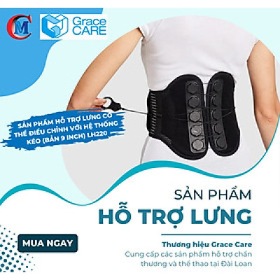 Đai Bảo Vệ Lưng Grace Care LH220 – Dây Kéo Ròng Rọc Cố Định Chắc Chắn, Giảm Đau Lưng Hiệu Quả