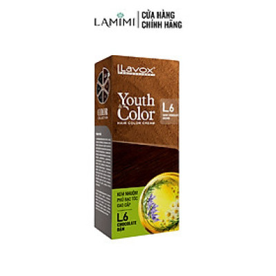 Nhuộm Phủ Bạc Cao Cấp Lavox 60ml x 2 - L6 - Nâu Chocolate