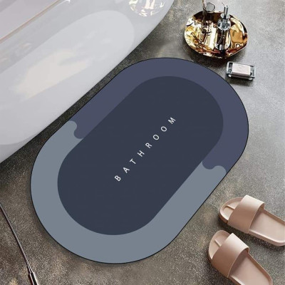 Thảm Lau Chân Silicon, Lót Cửa Chùi Chân, Siêu Mềm, Siêu Thấm Hút, Dễ Vệ Sinh, Chống Trơn Trượt Cho Nhà Tắm