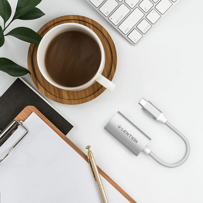 Bộ chuyển đổi USB-C sang VGA(1080P) Lention CU606V Hàng Chính Hãng