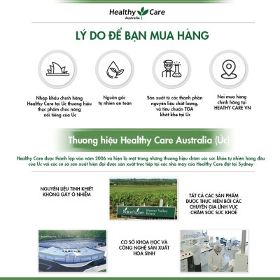 Bổ não Úc Healthy Care Ginkgo Biloba 2000, Giúp tăng tuần hoàn máu não, Cải thiện chức năng nhận thức, Trí nhớ, Giúp an thần và Giảm Stress - OZ Slim Store