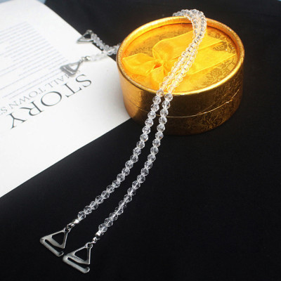 Dây áo trong dây quai áo ngực phối áo váy trễ vai hạt cườm pha lê zircon ấn tượng