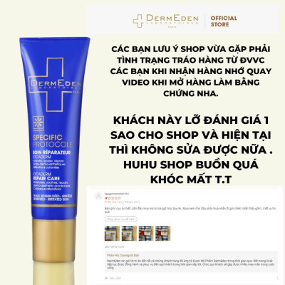 Kem dưỡng ẩm phục hồi da DERMEDEN Repair Care 30ml