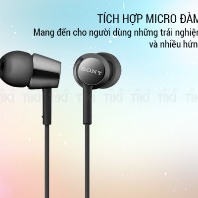 Tai Nghe Nhét Tai Sony MDR-EX155AP - Hàng Chính Hãng