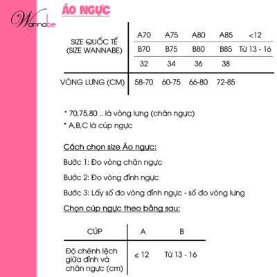 Áo ngực mút mỏng WANNABE AN310 áo chíp cúp lớn có gọng kiểu basic trơn mút thông thoáng, nhẹ mềm thoải mái suốt ngày dài