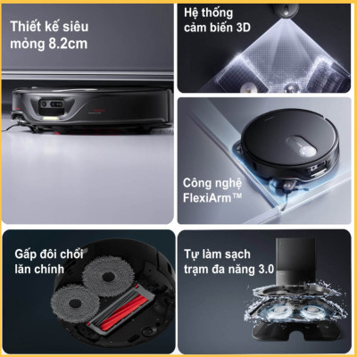 Robot hút bụi lau nhà Roborock Q Revo Slim – Hàng Chính Hãng