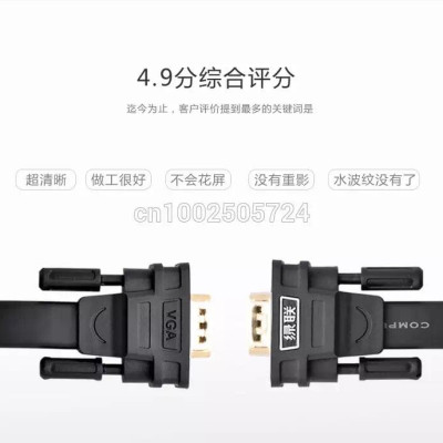 Ugreen UG11670VG105TK 10M màu Đen Cáp tín hiệu 2 đầu VGA cáp dẹt - HÀNG CHÍNH HÃNG