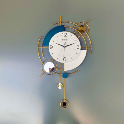 Đồng hồ treo tường A211 Decor hiện đại kim trôi trang trí không gây tiếng động phòng khách chung cư cao cấp