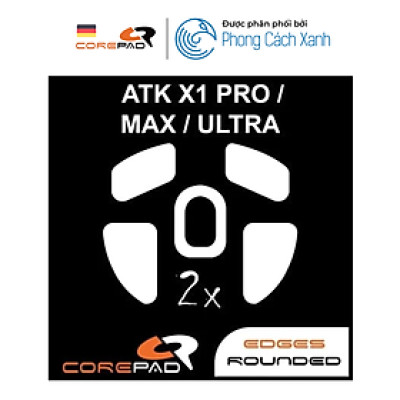 Feet chuột PTFE Corepad Skatez PRO ATK Blazing Sky X1 Pro / X1 Pro MAX / X1 Ultra Wireless (2 bộ) - Hàng Chính Hãng