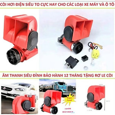 1  CÒI HƠI ĐIỆN KÊU CỰC TO HAY LẮP XE MÁY ÔTÔ MẪU MỚI CHẤT LƯỢNG