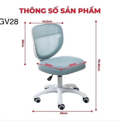 Ghế học sinh chống gù đa năng Tundo nâng hạ chiều cao tay gạt CT GV28 đệm cao su non êm ái