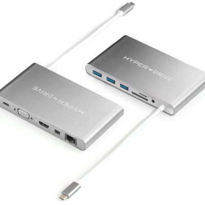 Cổng Chuyển HYPERDRIVE ULTIMATE USB-C HUB FOR MACBOOK, SURFACE, PC, USB-C DEVICES - HÀNG CHÍNH HÃNG