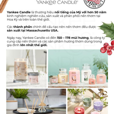 Nến ly tròn sáp đậu nành Yankee Candle size L (567g) - Bayside Cedar