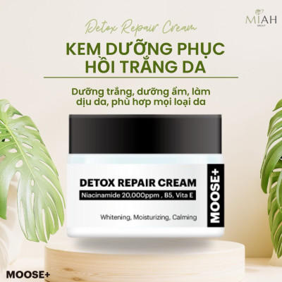 Kem dưỡng moose+ detox repair cream 50g hạn 2027