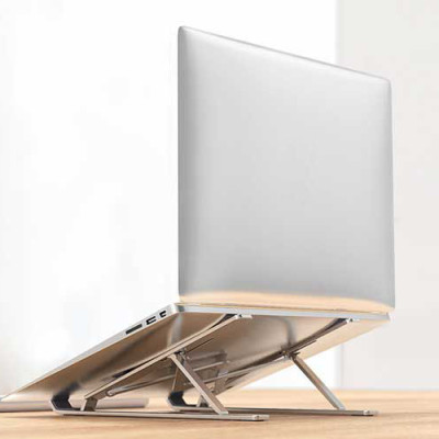 Giá Đỡ Laptop Hợp Kim Nhôm Cao Cấp Có Thể Gấp Gọn - Đế Tản Nhiệt Laptop - Macbook, Máy Tính Xách Tay - 07 Vị Trí Điều Chỉnh Góc Độ - Hàng Chính Hãng - VinBuy