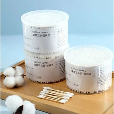 Hộp Tăm Bông Lấy Ráy Tai 1000 cái