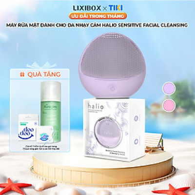 Máy Rửa Mặt Halio Sensitive Facial Device Dành Cho Da Nhạy Cảm - Sóng Âm Sạch Sâu, Kèm Hộp Treo