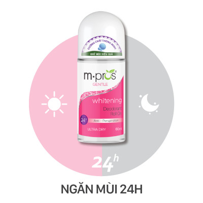 Lăn Khử Mùi – Trắng Mịn – Dịu Dàng M.pros 60ml