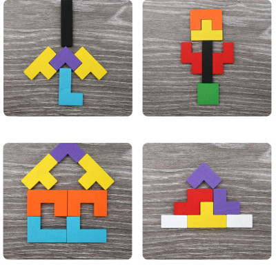 Đồ chơi xếp hình gỗ thông minh Russian Block cho bé – Tetris lắp ghép phát triển tư duy