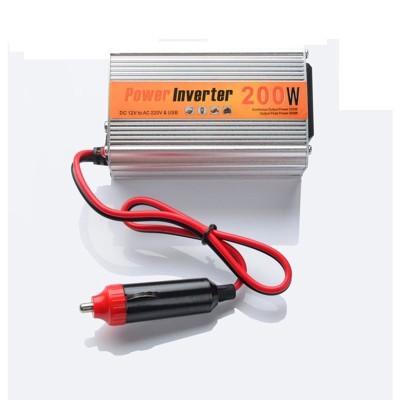 Bộ Chuyển Đổi Nguồn Điện DC 12V Sang AC 110V/220V 200W Cho Xe Ô Tô Cao Cấp - Hàng Nhập Khẩu