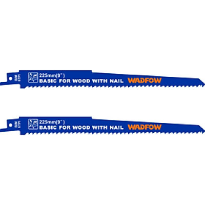 BỘ 2 LƯỠI CƯA KIẾM (CƯA GỖ CÓ ĐINH) 225MM(9") WJT1111DF WADFOW - HÀNG CHÍNH HÃNG