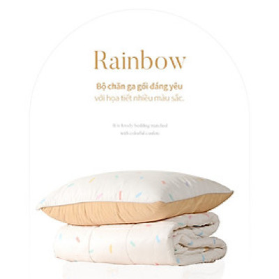 Chăn Chần Bông Arize Vải Microfiber Rainbow 1.5x2m