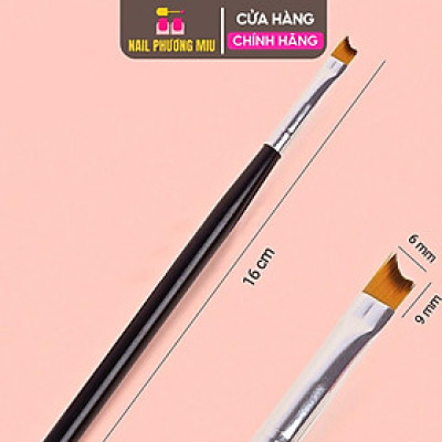 Cọ Phen Đầu Móng Nail 100% Lông Cao Cấp, Cọ Fen Cán Gỗ Siêu Nhẹ, Vẽ French Nghệ Thuật Cho Thợ Làm Nail, Tạo Nét Móng