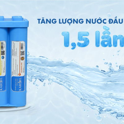Combo 10 Lõi lọc Karofi - Đúc Nguyên Khối SMAX Hiệu Suất Cao HP 6.2 - Màng RO 100GDP Hàn Quốc - Alkaline - Hydrogen - Hàng Chính Hãng