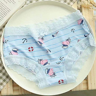 COMBO 5 QUẦN LÓT NỮ THUN LẠNH VIỀN REN HỌA TIẾT XINH XẮN 1735